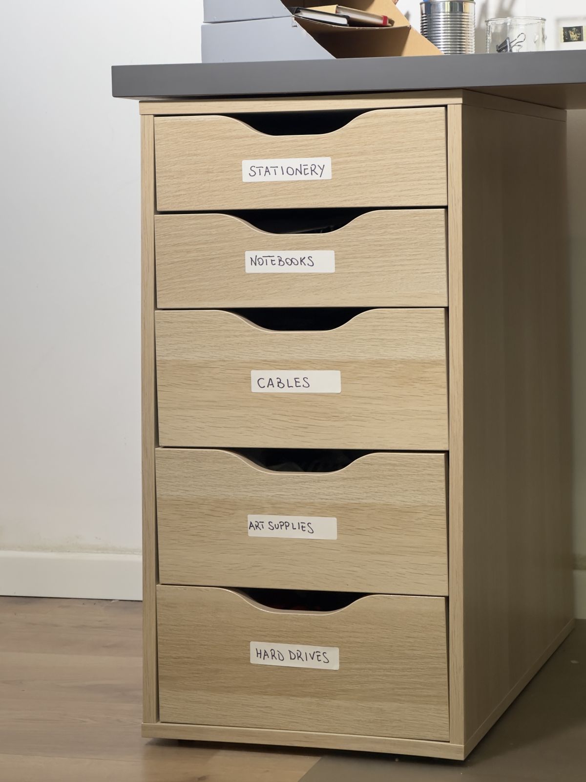 6. Label Drawers for Easy Reference