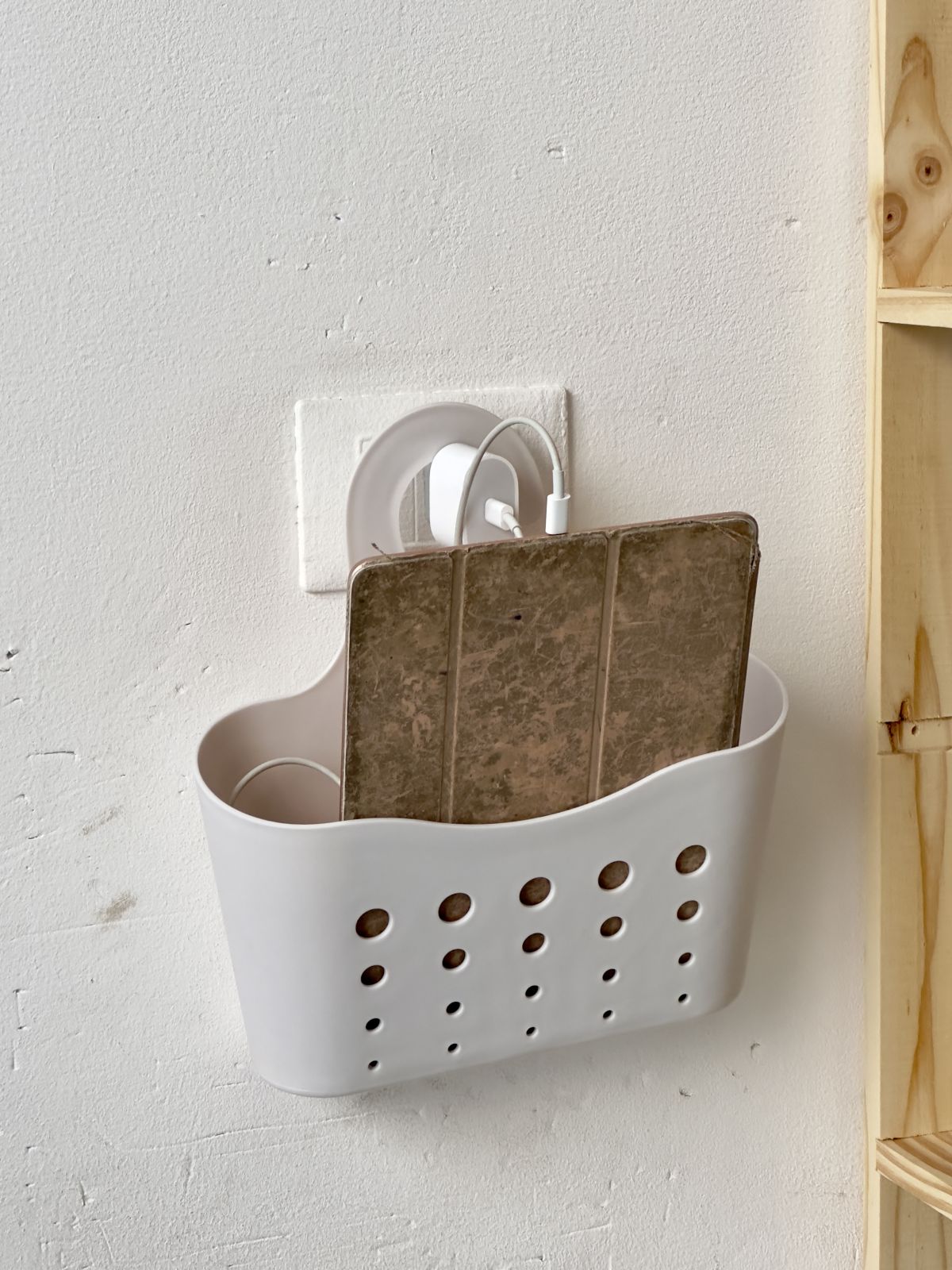 7. Create a Charging Station from a Shower Caddy