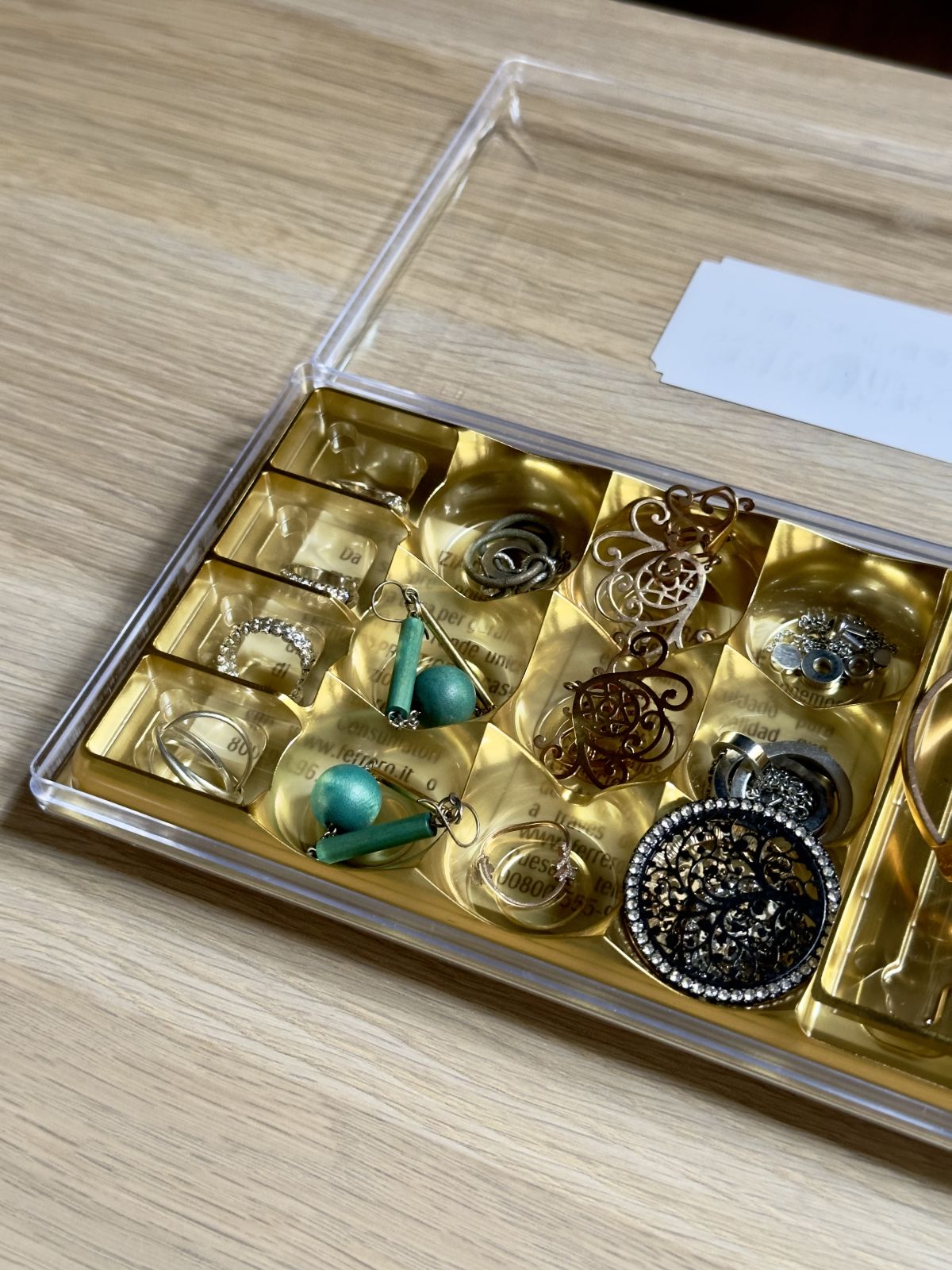 8. Convert a Chocolate Tray into Jewelry Organizer
