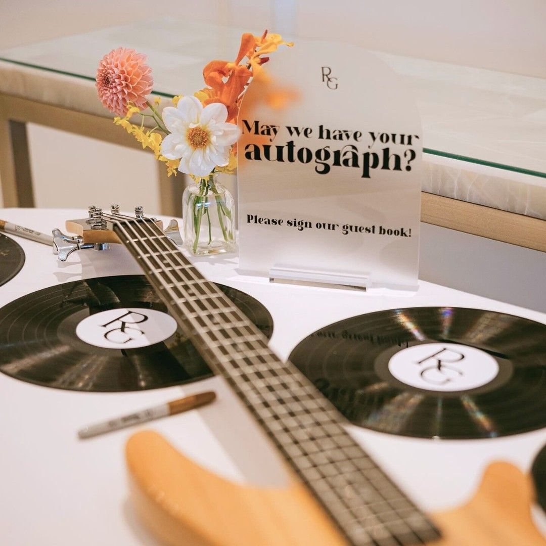 9. Vinyl Records Guest Book