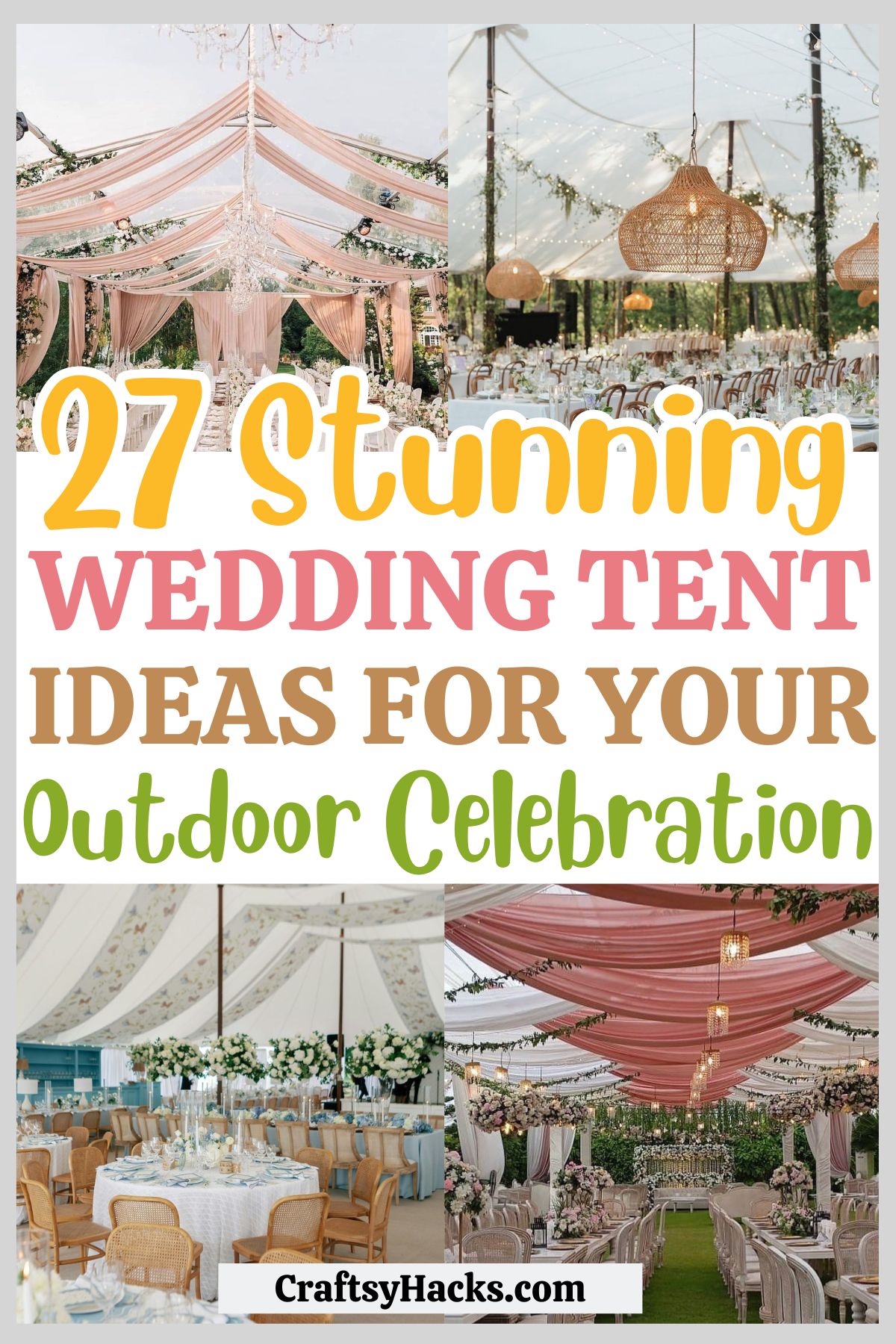 outdoor wedding tent decoration ideas