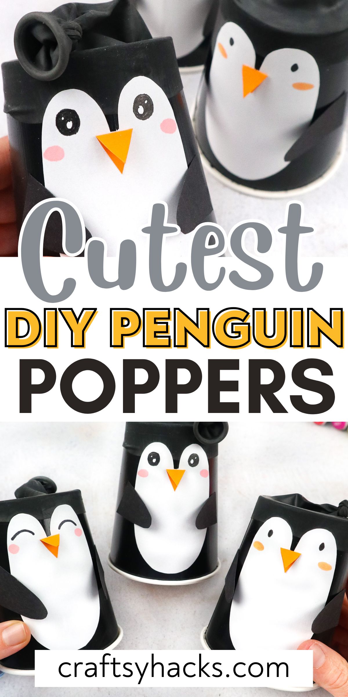 penguin poppers craft idea