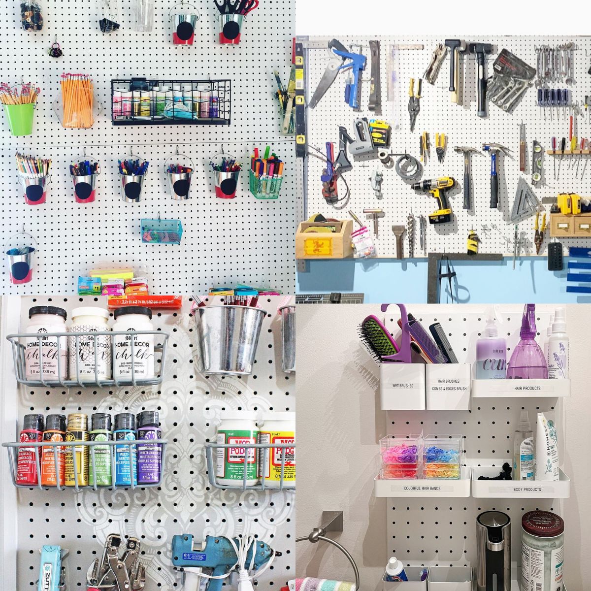 21 Creative Ways to Organize with Pegboards