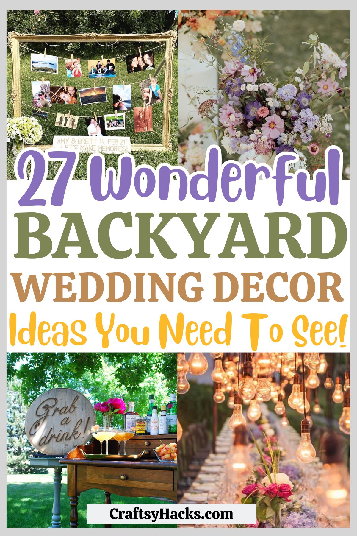 backyard wedding decor ideas