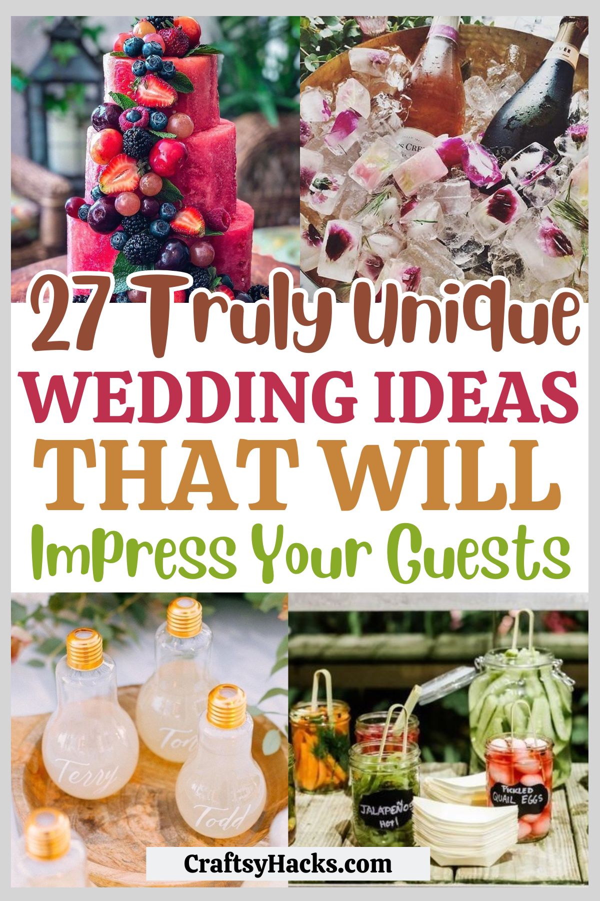 creative wedding ideas