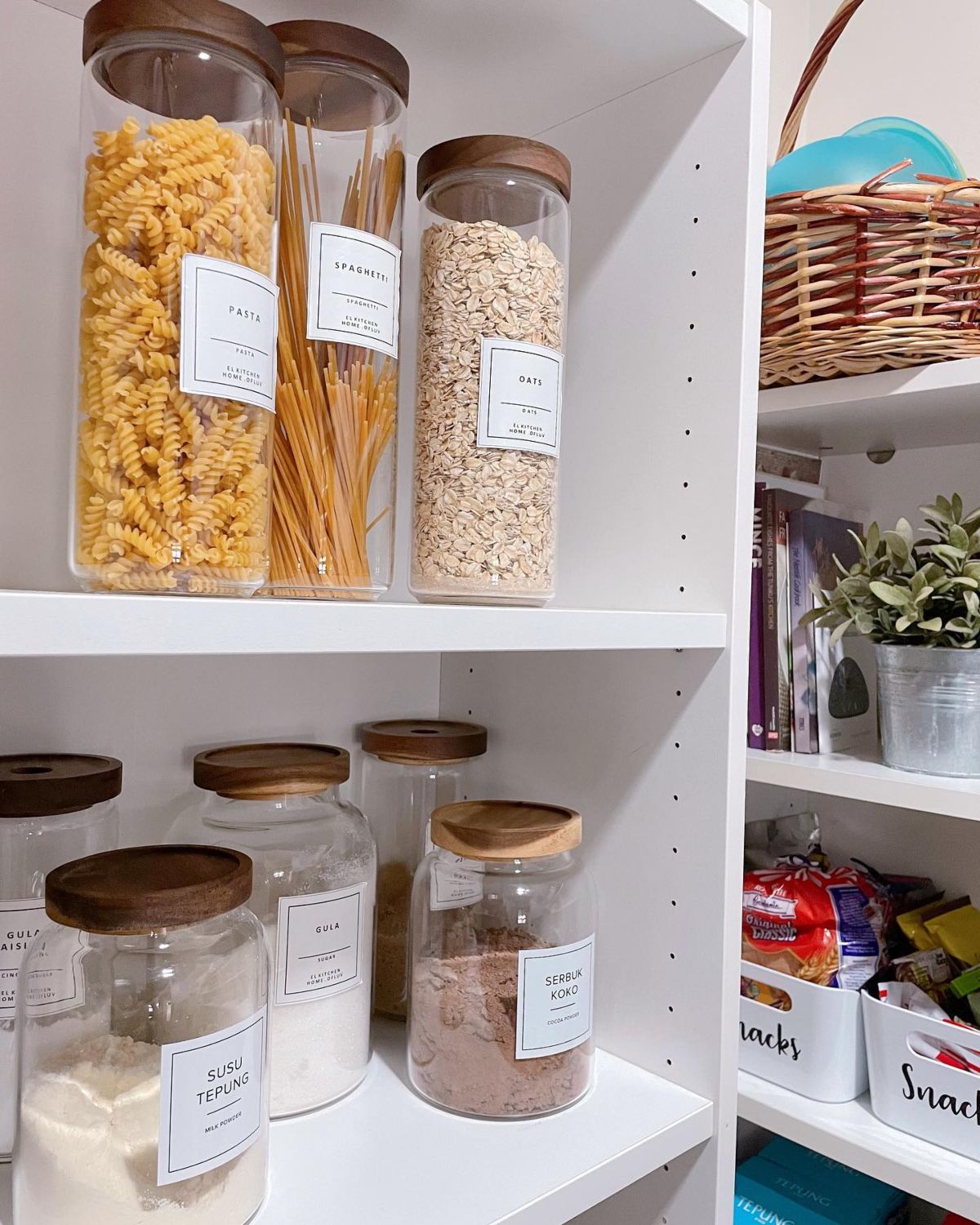 1. Wood Air Tight Jars
