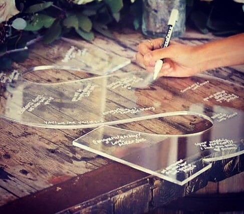 10. Acrylic Wedding Letter