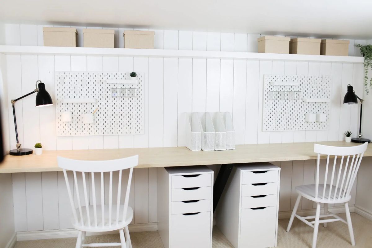 13. Organized Homework Station