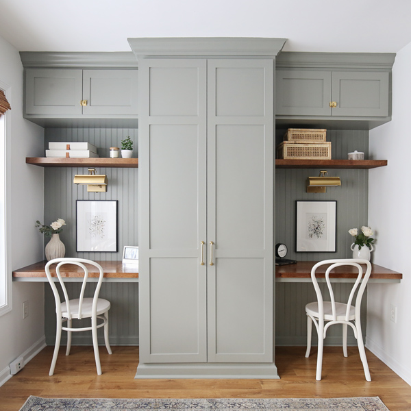 15. Built-In IKEA PAX Desk