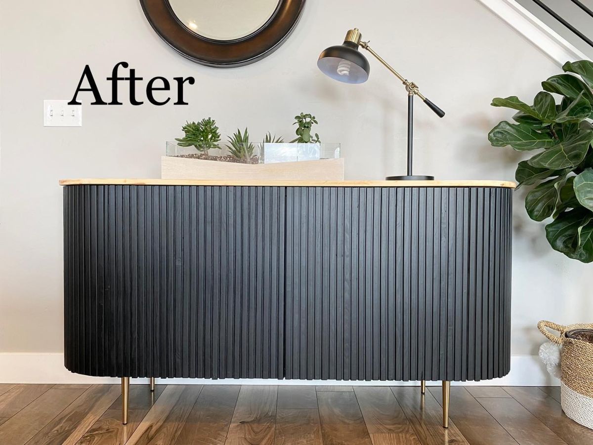 2. DIY Dupe of Crate and Barrel Sideboard