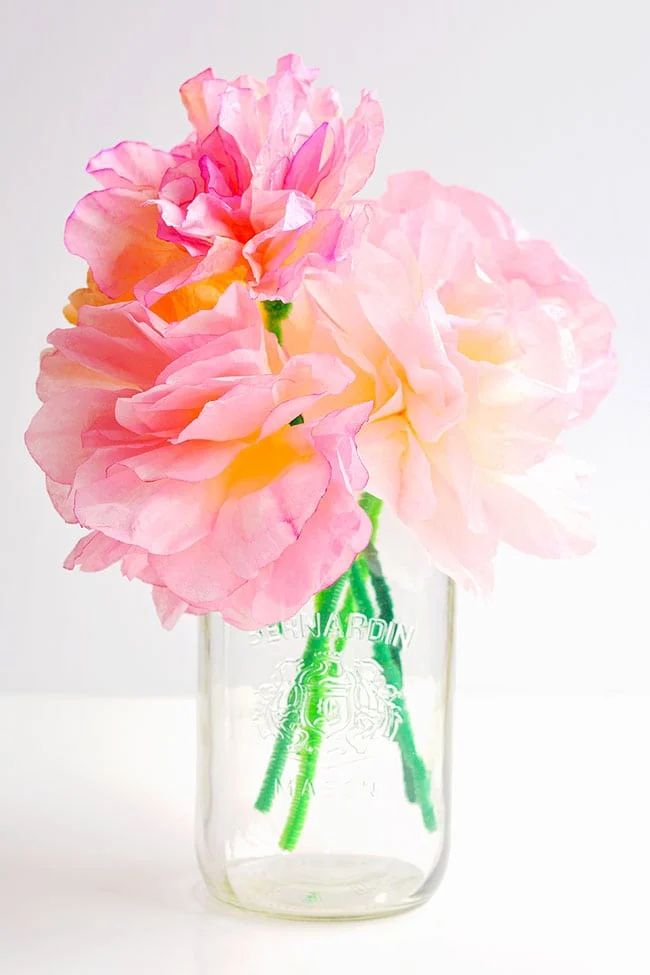 21. Coffee Filter Flowers