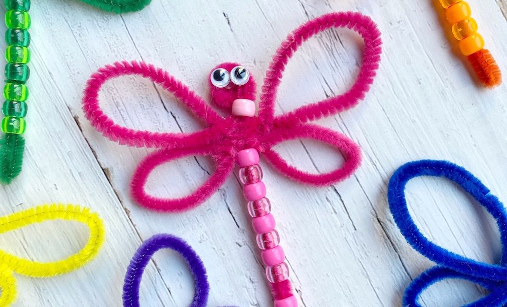 21. DIY Beaded Pipe Cleaner Dragonfly