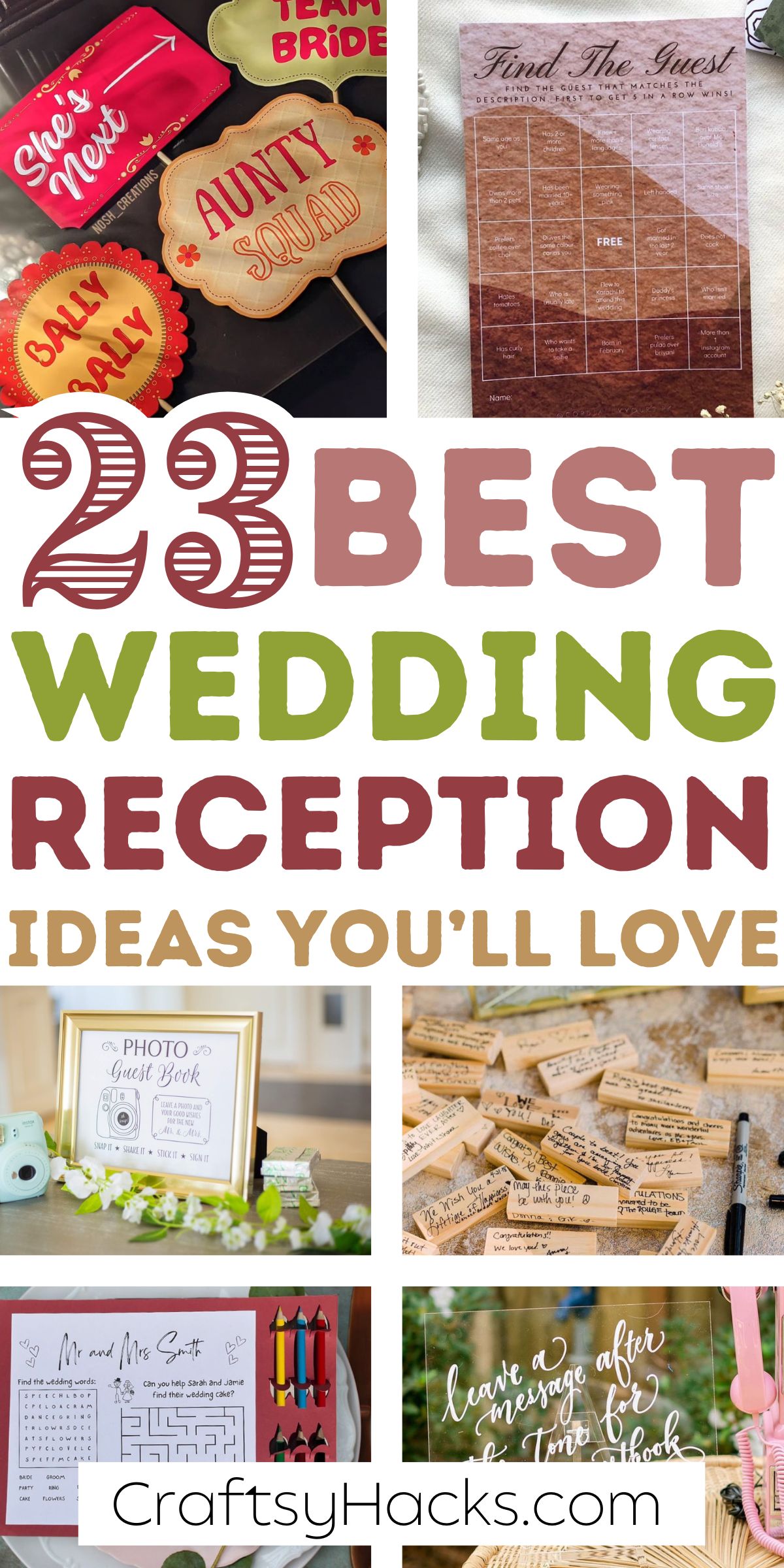ideas for an interactive wedding reception