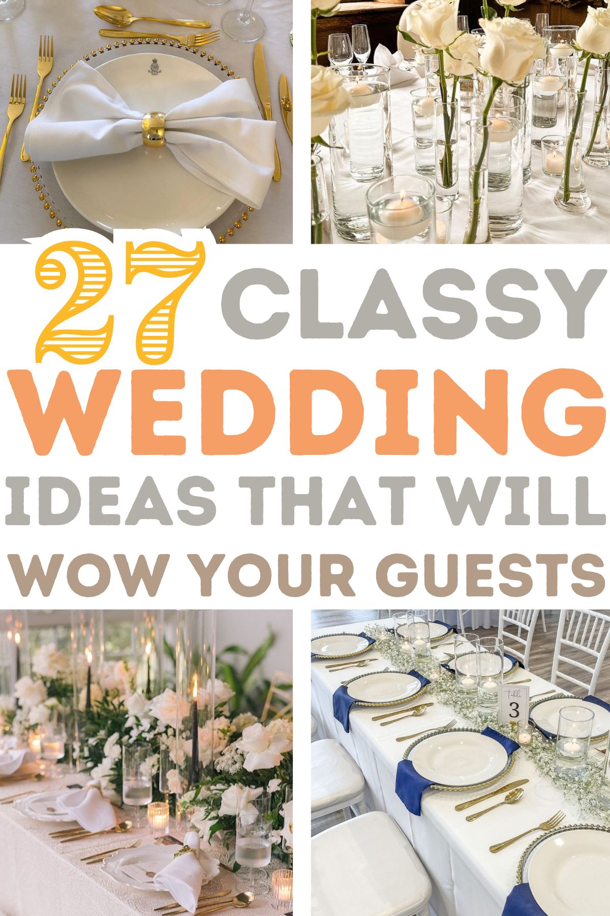 classic wedding decor ideas
