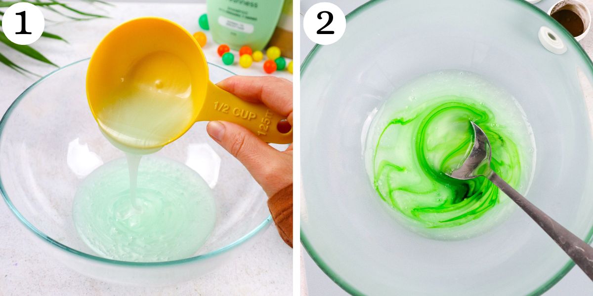 Quick Shampoo Slime Instructions 1-2
