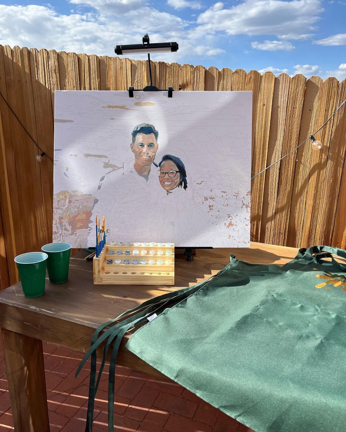 3. Paint By Number Bride and Groom