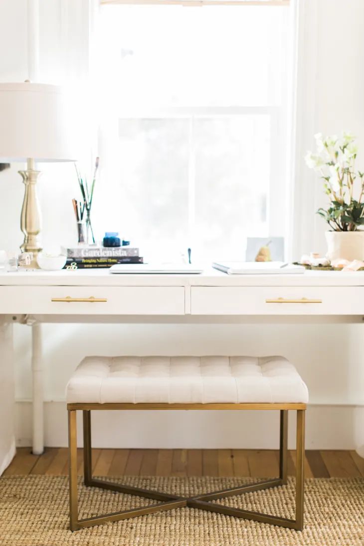 6. IKEA MICKE Linen Desk