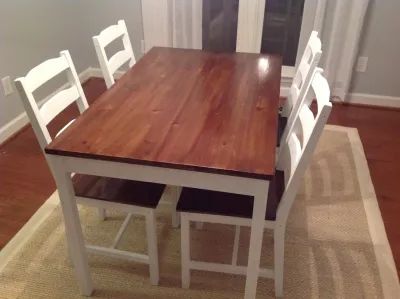 9. IKEA Dining Room Table Makeover