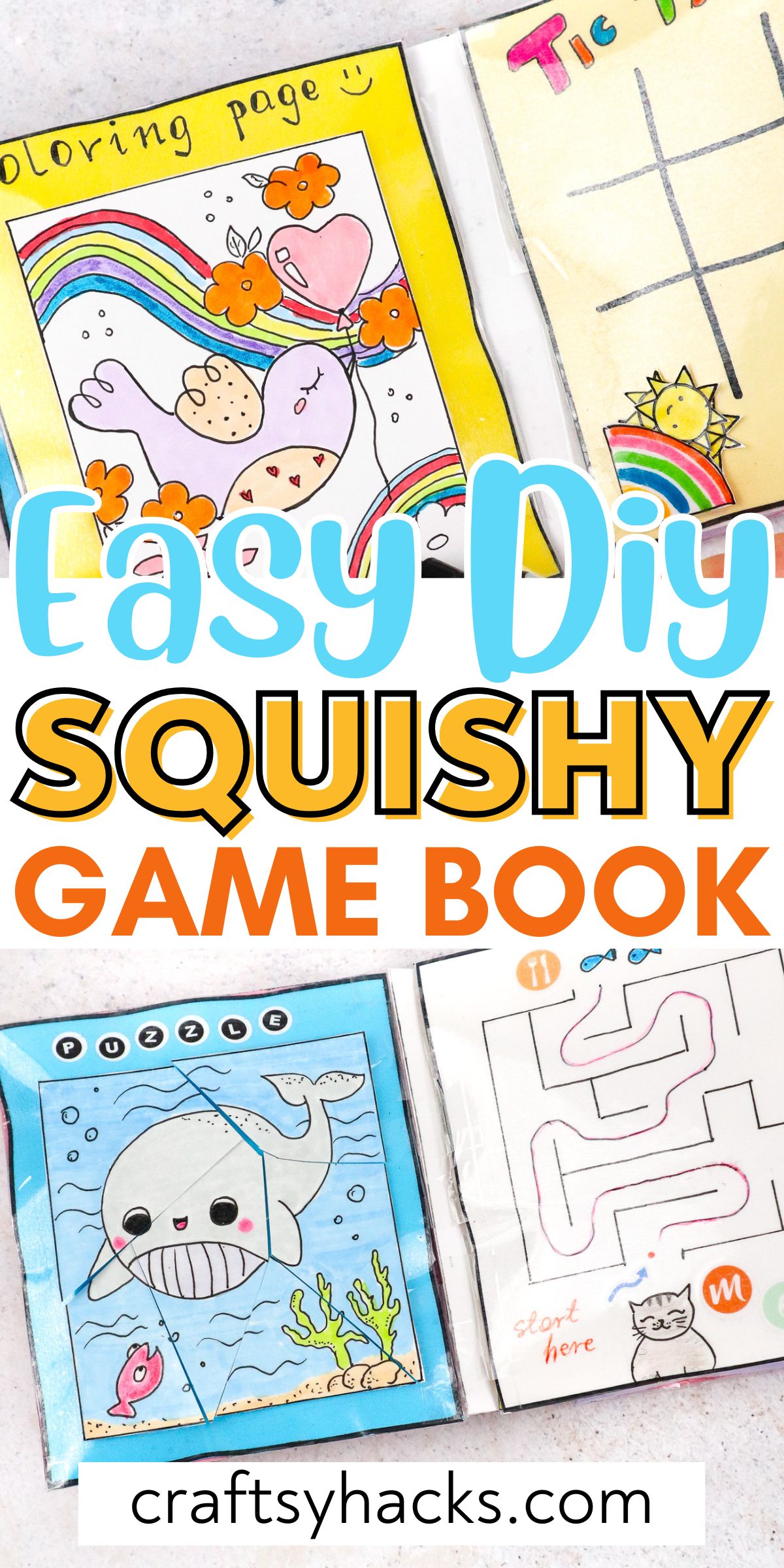diy squishy game book