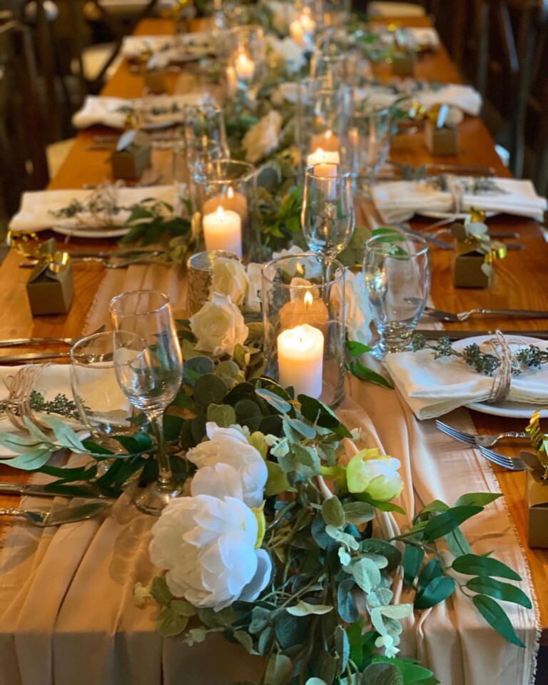 Rustic Long Table Setup 23 Rustic Long Table Wedding Ideas - Craftsy Hacks
