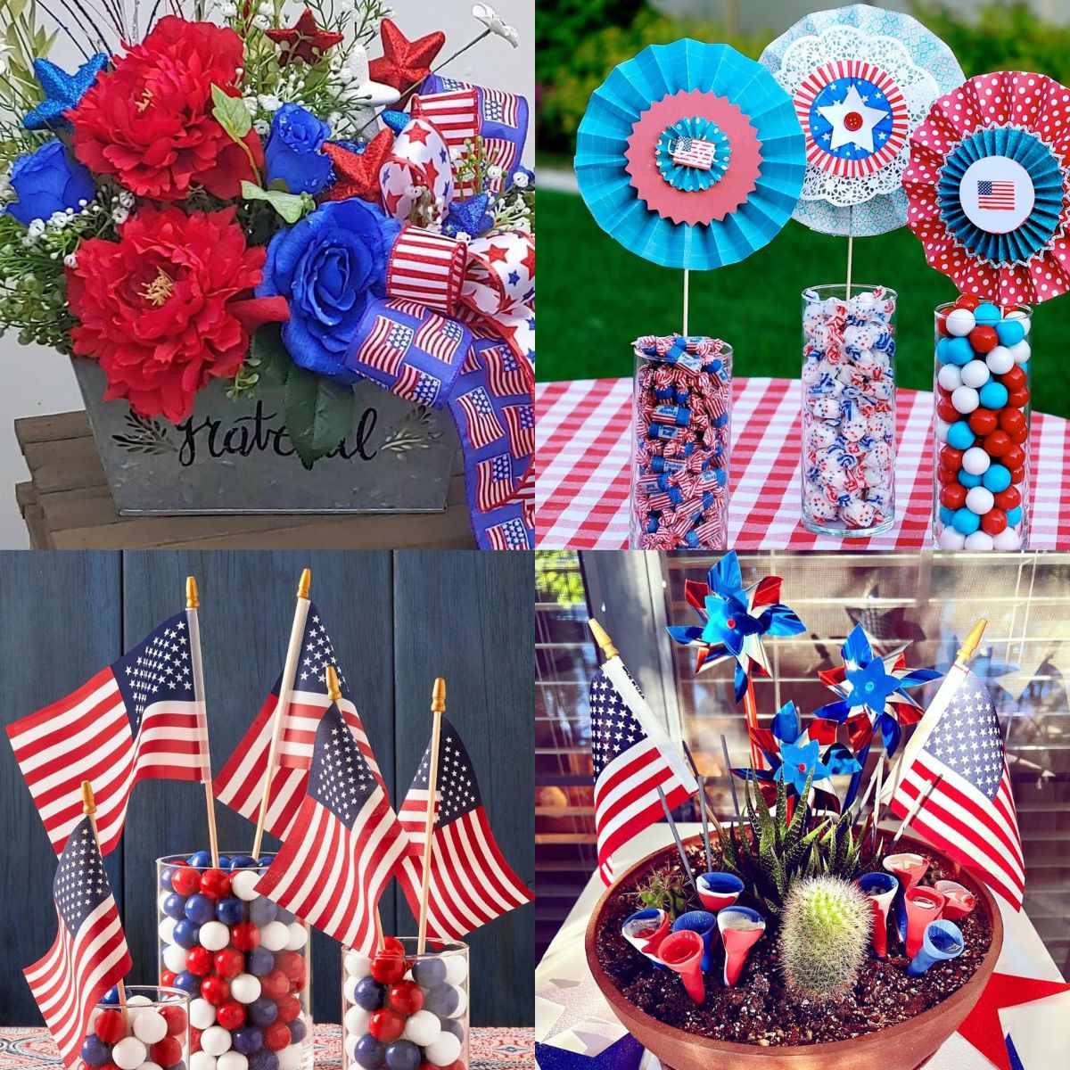 23 Patriotic 4th of July DIY Centerpieces