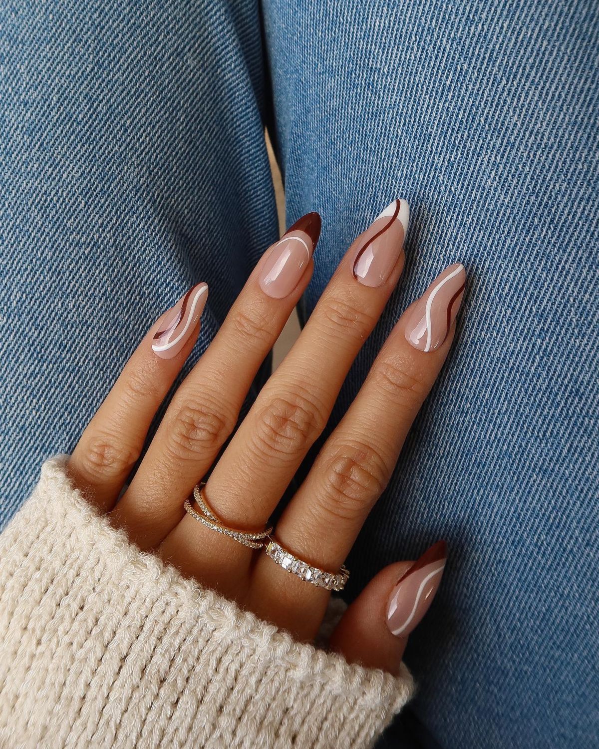 10. Burgundy, White, and Nude