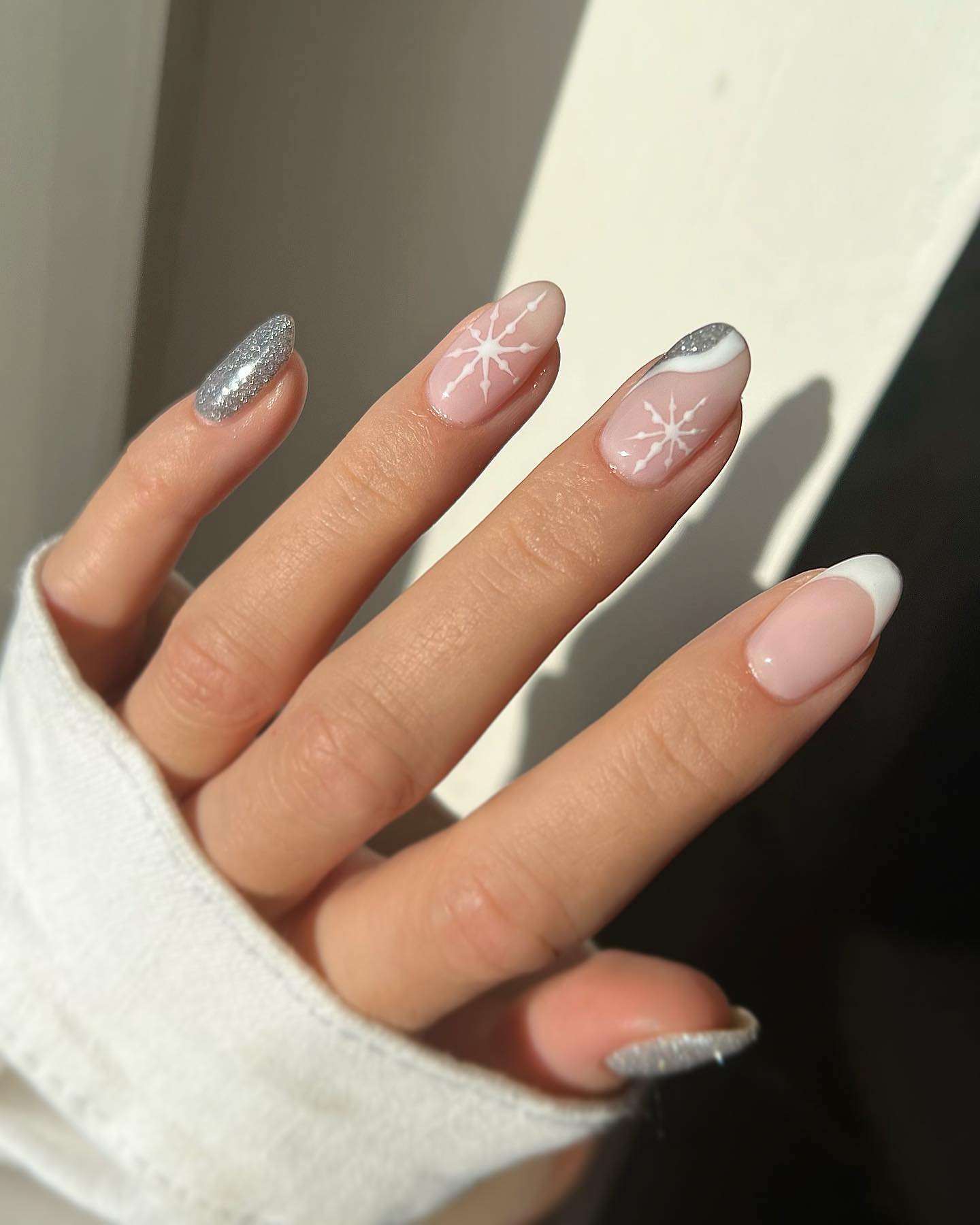 20. Naked, white and silver