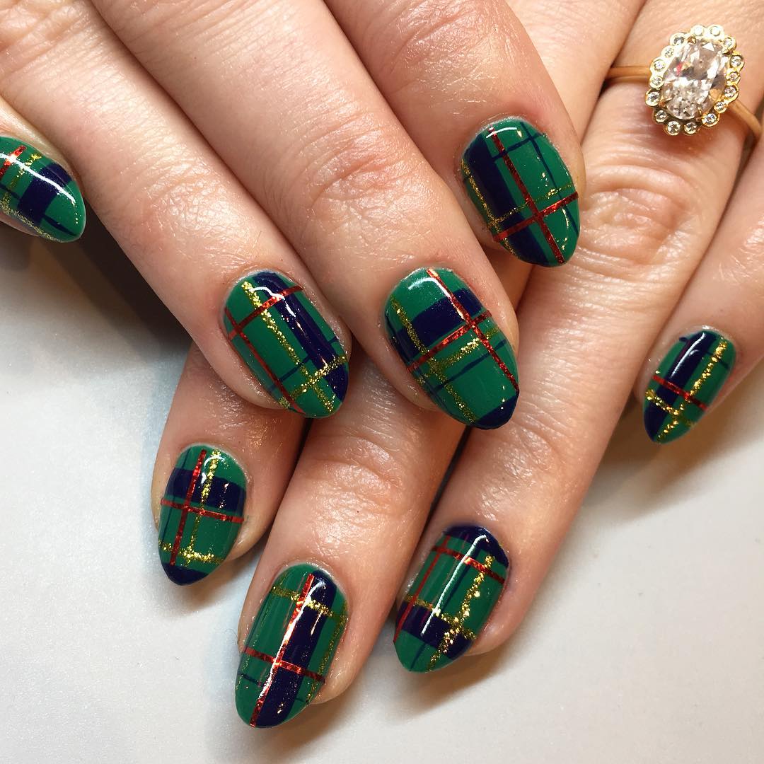 4. Green Holiday Plaid