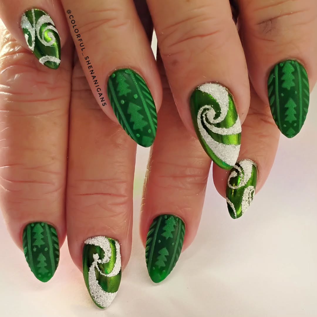 6. Christmas Trees and Swirls